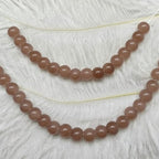 200PCS Glass Beads 8mm Glass Beads for Bracelets Necklaces Jewelry Making DIY Crafts (Coffee) - color: 6Coffee