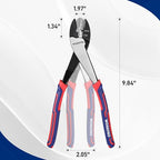 WORKPRO 9.5" Wire Cutter/Crimper, Wire Crimping/Cutting Tool for 10-22 AWG Terminals and Connectors, Designed for Insulated and Non-Insulated Connections