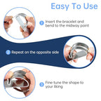 1 Set Metal Bracelet Making Kit, Metal Ring Jewelry Wire Bracelet Bending Tool, Bracelet Helper Jewelry Repair Kit Tools for Smooth Curves and Creative Designs