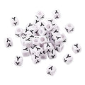 FASHEWELRY 300Pcs Cube White Acrylic Letter Beads 6x6mm Letter Y Alphabet Beads for DIY Bracelet Necklace Jewelry Making - color: Letter Y, size: 6x6x6mm