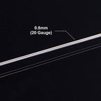 BENECREAT 20 Gauge 32 Yards Silver Jewelry Wire - Tarnish Resistant Beading & Wrapping Copper Wire for DIY Crafts - color: Silver, size: 20 Gauge