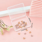 Beebeecraft 40Pcs 2 Colors Pendant Pinch Bails 18K Gold Plated & Platinum Plated Pendant Necklace Charm Clasps for Necklace Jewelry Making - color: Golden & Platinum