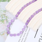 8mm Faceted Natural Amethyst Stone Loose Round Semi Gemstone Beads for Bracelet Necklace Jewelry DIY Making - color: Amethyst-1