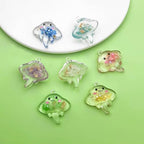 Sailanzi 14pcs Resin material ocean devil fish set Pendant Jewelry Making DIY Keychain Earrings Pendant Various Design Charms for Jewelry Making Bracelets Necklace (SN765) - color: SN765