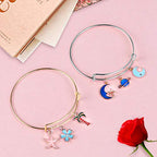 UPINS 60Pcs Expandable DIY Jewelry Making Blank Bracelets Women Adjustable Wire Bracelets, Silver & Gold - color: Gold&Silver