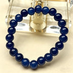 200PCS Glass Beads 8mm Glass Beads for Bracelets Necklaces Jewelry Making DIY Crafts (Navy) - color: 2Navy