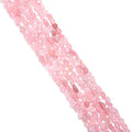 BEADIA Irregular Natural Rose Quartz Crystal Stone Loose Semi Gemstone Beads for Jewelry Making 5-8mm 38cm - color: Rose Quartz Crystal, size: 5-8mm 38cm