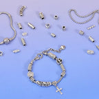 stino Silver Metal Tube Spacer Beads for Jewelry Making, Bracelet Earrings Necklace Findings & Supplies 512 (Tube （70Pcs）) - color: Tube （70Pcs）