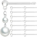 30pcs Safety Non-Allergenic Plastic Earring Posts Ear Wire Anti Allergy Posts Earring Findings DIY Jewelry Making for Sensitive Ears (Post with Lift Ring) - color: Post with Lift Ring 30pcs