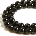 100pcs 6mm Black Tourmaline Beads Natural Gemstone Beads Round Loose Beads for Crafting and Jewelry Making - color: Black Tourmaline, size: 6mm