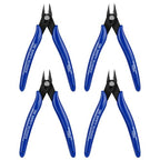 Ainiv Wire Cutters, 4PCS Spring-loaded Side Cutters Flush Cutters, Diagonal Cutters Precision Side Cutters, Diagonal Cutting Pliers in CRV Steel, Heavy Duty Cutting Pliers for Electrical, Homes - color: Blue Wire Cutter-4pcs, size: 4pcs
