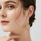BENECREAT 16Pcs Real 18K Gold Plated Brass Stud Earring Findings, Bamboo Shape Earring Finding Plugs with 40Pcs Plastic Ear Nuts for Earring Making Supplies - color: Bamboo