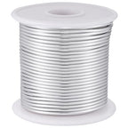12 Gauge Sliver Aluminum Craft Wire (105FT) - Anodized for Jewelry Making, Beading Floral, Plant Gardening, Sculpting & Modeling Craft Wire (Sliver #1, 2mm) - color: Sliver #1