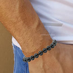 Amazing Gemstone Black Obsidian Bracelet for Women Men's Gifts - Protection Healing Crystal Bracelet - 8mm Gemstone Beaded Adjustable Bracelet Pulseras Para Hombres Mujer Stocking Stuffers - color: Black Obsidian