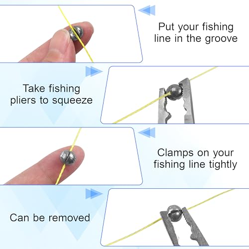 Fishing Hooks Swivel Sinker Set, 120Pcs Fishing Terminal Tackle Assortment Baitholder Octopus Circle Hooks Barrel Swivels Slipt Shot Sinker Weight Beads with Tackle Box