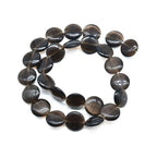 26pcs 15mm Brown Cat's Eye Coin Stone Loose Gemstone Beads Semi-Precious Craft Supplies for DIY Jewelry Making - color: Coin15mm Brown