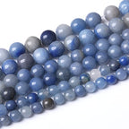 10MM Blue Aventurine Round Loose Beads Natural Gem Beads Crystal Energy Stone Beads for Jewelry Making DIY Bracelet Necklace - color: Blue Aventurine, size: 10mm
