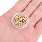 BEADIA 14K Gold Plated Irregular Spacer Beads 5x6mm 30pcs for Jewelry Making Findings Non Tarnish - color: 14K Gold, size: 5x6mm Irregular