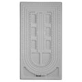 The Beadsmith Bead Board, Grey Flocked, 3 U-Shape and 3 Straight Channels, 10 x 18.5 inches, Design Boards for Creating Bracelets, Necklaces and Other Jewelry - size: 40" - 3 Channel