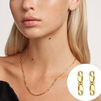 Bracelet Extender Gold Necklace Clasps and Closures 14K Gold Plated 925 Sterling Silver Double Lobster Clasp Double Claw Connector for DIY Jewelry Making（2pcs） - color: C-14K Gold