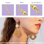 TOAOB 300pcs Earring Hooks Kits Gold French Ear Wires with Ball and Coil 18mm Fish Hook Earring Making Supplies with Jump Rings and Clear Silicone Ear Backs for DIY Jewelry Findings - color: Gold