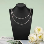 KYUNHOO 16.4 Feet Pink Rhinestone Bead Jewelry Chain Roll Stick Links Silver Chains for Jewelry Making with Connectors DIY Handcrafts - color: Pink Crystal Bead