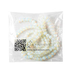 47Pcs 8mm Natural White Synthetic Opal Stone Round Beads Loose Beads Wholesale for Jewelry Making - color: White Opal, size: 8mm