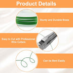 HARFINGTON 8ft Jewelry Wire, 20 Gauge (0.8mm) Brass Craft Soft Metal Tarnish Resistant Copper Beading Wire for Jewelry Making Supplies Crafting, Green - color: Green, size: 20 Gauge x 8ft