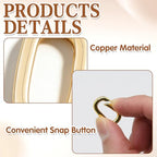 9Pcs 18K Gold Filled Oval Carabiner Clasp - Premium Gold Filled Clasp for Bracelets, DIY Jewelry Making, Repair & Upgrades, Easy Spring Mechanism, Secure Lock