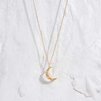 Valloey Rover Gold Necklace for Women 14K Gold Plated Circle Cubic Zirconia Pendant Necklace Dainty Twist Rope Chain Necklace Simple Jewelry Gift for Women - style: CZ-Moon