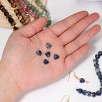 22pcs Faceted Heart Stone Beads Natural African Turquoise Bead 8mm Crystals and Healing Stones for Jewelry Making Supplies,Friendship Bracelet Kit,Love Gifts - color: African Turquoise
