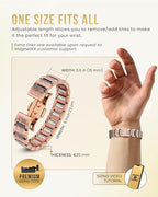 MagnetRX Copper Viking Bracelet for Men EllipseMAX 5X Strength 5,000 Gauss Magnets - Premium Adjustable Mens Copper Bracelet with Magnets (Viking Style) - color: 5x Strength - EllipseMAX (5,000 Gauss) – Viking