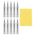 MECCANIXITY Pack of 10 900M Solder Tips Internally Heated Soldering Tips with Cleaning Sponge Pad Replacement Welding Accessories Kit for Electrical Solder Station Tip (900M-T-I) - style: 900M-T-I
