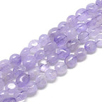 30-45Pcs/Strand Natural Lavender Amethyst Beads 15.7" Irregular Nuggets Stone Beads 8-15mm Gemstones Loose Spacer Bead for DIY Bracelet Necklace Jewelry Making Crafting - color: Lavender Amethyst