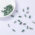 Natural African Jade Rectangle Tube Beads 4x13mm 38cm/str Loose Semi Gemstone Stone Beads for Making Bracelets Necklace Earrings - color: African Jade, size: 4x13mm Rectangle
