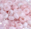 Adabele 10pcs Natural Pink Rose Quartz Gemstone 8x14mm Donut Rondelle Beads Large Hole ID 5.6mm for DIY Craft Jewelry Making GW-A1 - color: Rose Quartz, size: 14mm x 8mm - 10pcs