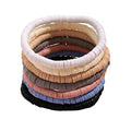 KIFEDSLJ Surfer Clay Bead Bracelets Elastic Colorful Polymer Beaded Stackable Stretch Bracelet Bohemia Aesthetic Summer Beach Jewelry for Women - color: grey