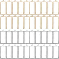 60pcs Open Bezels for Resin,Open Frame Pendant Hollow Frame Pendants Geometric Hollow Bezel Pendant Open Bezel Pendants Backs for Pressed Flower,Earrings,Bracelet,DIY Crafts(K Gold,White K) - color: K Gold,White K;Rectangle