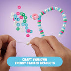 Claire’s DIY Bracelet Kit – 895-Piece Jewelry Making Supplies Set| Clay Heishi Beads, Alphabet, Charms, String| Friendship Bracelet Kit for Girls| Arts & Crafts Activity| Fashion Accessory Gift Age 8+