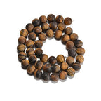 8mm Yellow Tiger Eye Matte Round Natural Gematone Loose Beads for Jewelry Making DIY 1 Strand 15" - color: Matte Yellow Tiger Eye, size: 8mm