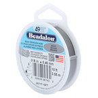 Beadalon 49 Strand Stainless Steel Bead Stringing Wire, .018 in / 0.46 mm, Bright, 10 ft / 3.1 m - color: Bright, style: .018 in / 0.46 mm, 10 ft / 3.1 m