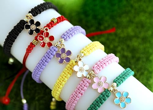 Anjulery 30Pcs Flower Charms for Jewelry Making and Crafting - Enamel Charms for Bracelets Earrings Necklaces Pendants (30Pcs Gold-B) - color: 30Pcs Gold-B