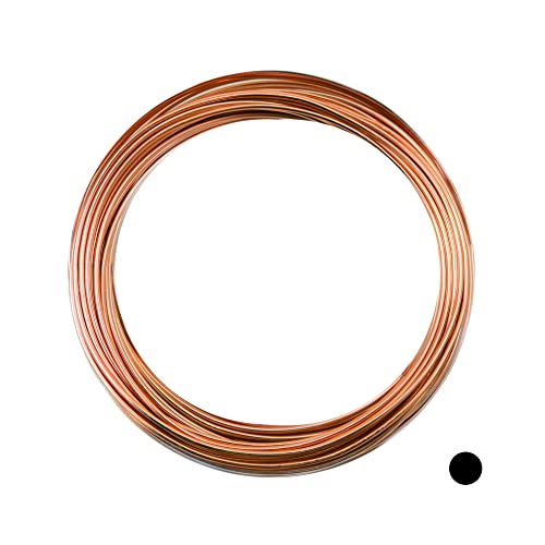 20 Gauge, 99.9% Pure Copper Wire (Round) Dead Soft CDA #110 Made in USA - 100FT by CRAFT WIRE - size: 20 Gauge, style: 100 Feet
