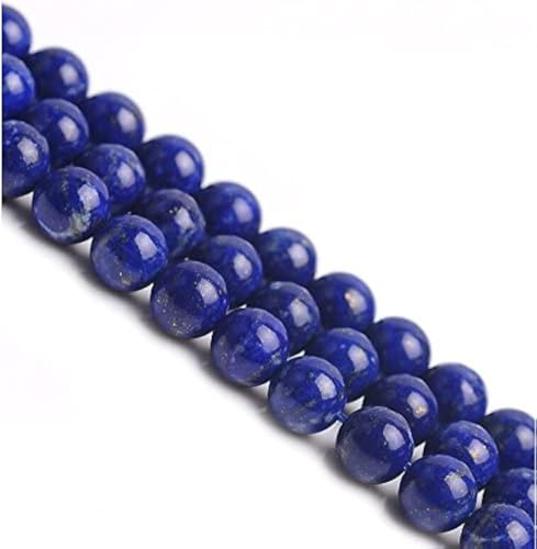 Lapis Lazuli Natural Stone Beads for Jewelry Making DIY Handmade Crafts (10mm, Blue Lapis Lazuli) - color: Blue Lapis Lazuli, size: 10mm