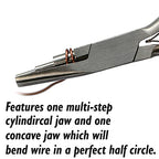 The Beadsmith Concave (Hollow)/Round Nose Pliers, 6.25 inches (159mm), Steel Jaws with Double-Leaf Springs - style: Concave/Round Nose
