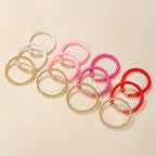 12pcs Friendship Bracelets Beaded Bracelets Heishi Bracelet Cute Bracelets Stack Vinyl Clay Disc Bead Surfer Stretch Summer Beach Bracelets For Women Preppy Bracelets - color: B-color 4