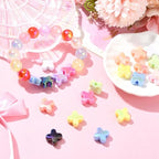 Ipotkitt 20 Pcs UV Plated Letter X Shaped Acrylic Beads Iridescent Cross Spacer Beads Random Color Beaded Ornaments for DIY Jewelry Making Necklace Bracelet Earrings - color: 20pcs-Cross Beads-15x15x8mm