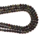6mm Faceted Natural Dragon Bloodstone Stone Beads Coin Disc Gemstone Spacer Beads for Jewelry Making DIY Bracelet Necklace - color: Dragon Bloodstone