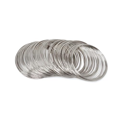 170 Loops Jewelry Wire Memory Beading Wire Bracelet Cuff Bangle Rings for DIY Jewelry Crafts Making