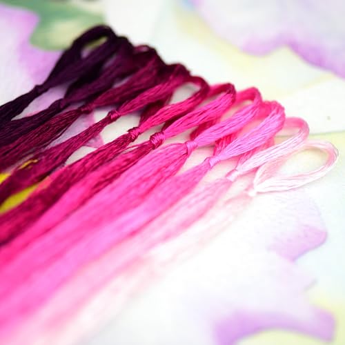 Natural 100% Mulberry Handmade Embroidery Silk Thread Silk Floss (25) - color: 25